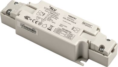 SLV LED драйвер, 21-29.5W 500/600/700mA, белый 1004781 | Elektrika.lv