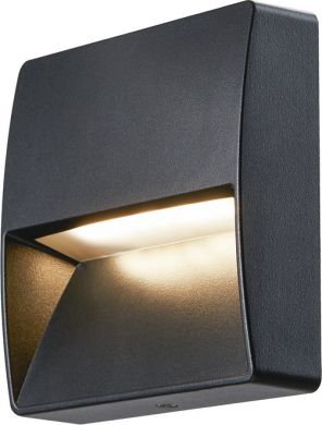 SLV Outdoor wall light DOWNUNDER OUT, square, 4.3W, 3000/4000K, IP65, black 1002869 | Elektrika.lv