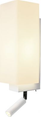 SLV Wall luminaire QUADRASS SPOT, LED E27, 3000K, 2W, white 1003429 | Elektrika.lv
