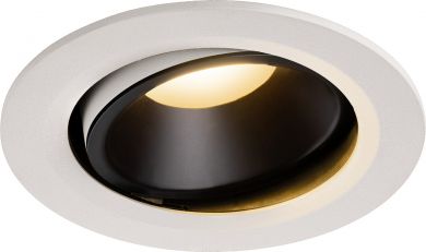 SLV NUMINOS® MOVE DL L, Indoor LED recessed ceiling light white/black 2700K 20° rotating and pivoting 1003637 | Elektrika.lv