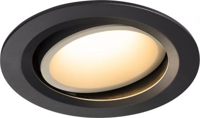 SLV NUMINOS® MOVE DL L, Indoor LED recessed ceiling light black/white 3000K 55° rotating and pivoting 1003656 | Elektrika.lv