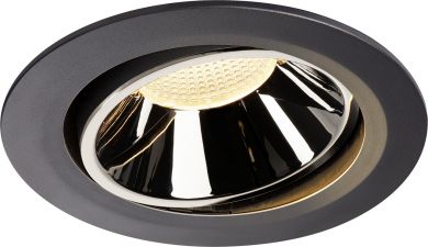 SLV NUMINOS® MOVE DL XL, Indoor LED recessed ceiling light black/chrome 3000K 55° rotating and pivoting 1003729 | Elektrika.lv