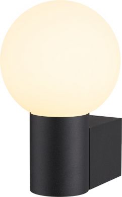 SLV VARYT, wall-mounted light, round, 1x max. 6W E14,  black 1007603 | Elektrika.lv