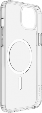 Belkin Belkin | SheerForce Magnetic Anti-Microbial Protective Case | Protective Case | Apple | iPhone 14 | N/A | Transparent | Protect your new iPhone 14 with a MagSafe-compatible, magnetic phone case. The clear, UV light-resistant material prevents discolo MSA008BTCL