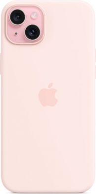 Apple Apple | Silicone Case with MagSafe | Case with MagSafe | Apple | iPhone 15 Plus | Silicone | Light Pink MT143ZM/A