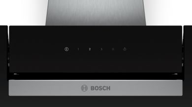 BOSCH Bosch | Hood | DWK67EM60 | Wall mounted | Energy efficiency class B | Width 60 cm | 399 m³/h | Touch | LED | Black DWK67EM60
