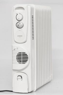 ORAVA Electric oil heater, 1000 W, 1500 W and 2500 W, Number of power levels 3, White OH-11A | Elektrika.lv