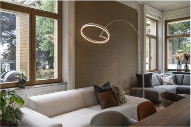 SLV ONE BOW FL, Free-standing lamp white 20W 1200/1200 lm 2700/3000K CRI90 140&deg; 1006351 | Elektrika.lv