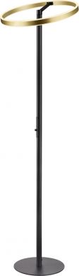 SLV ONE STRAIGHT FL, Free-standing lamp black/brass 20 W 1200/1200lm 2700/3000K CRI90 140° 1006353 | Elektrika.lv