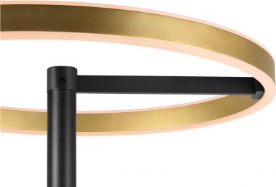 SLV ONE STRAIGHT FL, Free-standing lamp black/brass 20W 1200/1200lm 2700/3000K CRI90 140&deg; 1006353 | Elektrika.lv