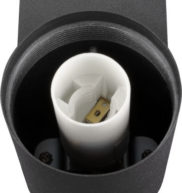 SLV VARYT, wall-mounted light, round, 1x max. 6W E14,  black 1007603 | Elektrika.lv