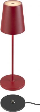 SLV VINOLINA TWO, table lamp, battery-powered, IP65, 2200/2700/3000K, TOUCH, red 1007694 | Elektrika.lv