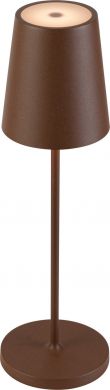 SLV VINOLINA TWO, table lamp, battery-powered, IP65, 2200/2700/3000K, TOUCH, rust 1007695 | Elektrika.lv
