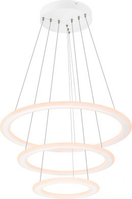 SLV ONE FLAT, pendant light, triple, 300cm, 2700/3000K, DALI 2, Touch, white 1007702 | Elektrika.lv