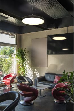 SLV MEDO&reg; PRO 90, ceiling-mounted light, round, 3000/4000K, 74W, trailing-edge phase, 110&deg;, black 1007314 | Elektrika.lv