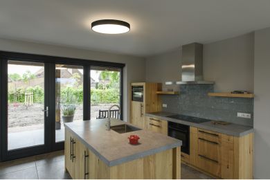 SLV MEDO&reg; 60, wall- and ceiling-mounted light, round, 2700/3000/4000K, 39W, trailing-edge phase, 110&deg;, black 1007322 | Elektrika.lv