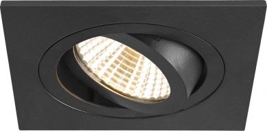 SLV NEW TRIA® 75, ceiling installation ring, L: 9 W: 9 H: 2.6 cm, IP 20, black 1007340 | Elektrika.lv