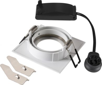 SLV NEW TRIA&reg; 68, recessed ceiling light, square, max. 10W GU10, white 1007371 | Elektrika.lv