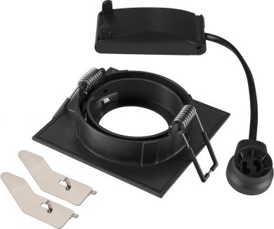 SLV NEW TRIA&reg; 68, recessed ceiling light, square, max. 10W GU10, black 1007372 | Elektrika.lv