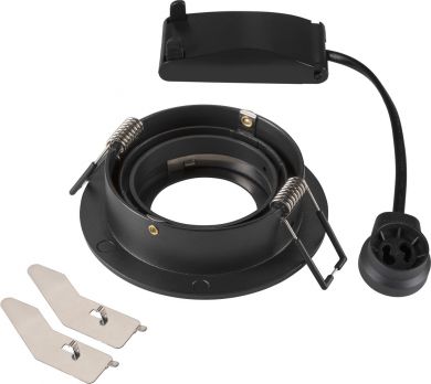 SLV NEW TRIA&reg; 75, recessed ceiling light, round, max. 10W GU10, black 1007375 | Elektrika.lv