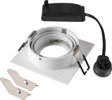 SLV NEW TRIA&reg; 75, recessed ceiling light, square, max.  10W GU10, white 1007377 | Elektrika.lv