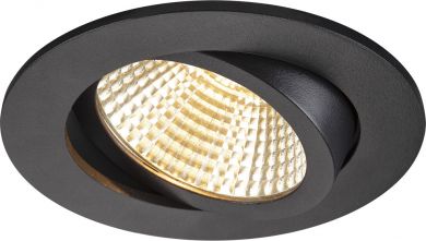 SLV NEW TRIA&reg; 95, ceiling installation ring, D: 11 H:  2.6 cm, IP 20, black 1007444 | Elektrika.lv