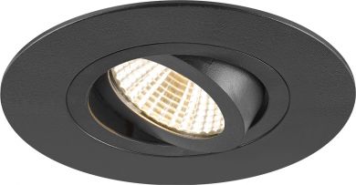 SLV NEW TRIA&reg; 75 XL, ceiling installation ring, D: 11 H: 2.6 cm, IP20, black 1007631 | Elektrika.lv