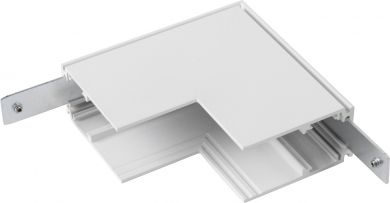 SLV The mechanical L-connector connects two 48V TRACK systems around a corner. This allows it to blend in with the high-quality design concept. Suitable for used low voltage track systems, it is available in black or white. 1006586 | Elektrika.lv