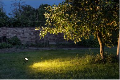 SLV LED Floodlight FLOODI M, 30W 3000K 100&deg;, anthracite/transparent, wall and ceiling 1006192 | Elektrika.lv