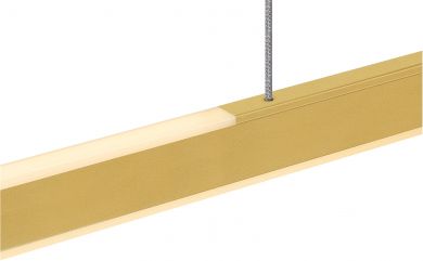 SLV ONE LINEAR 140 PHASE up/down pendant light, 2700/3000K, 35W, Brass 1006190 | Elektrika.lv