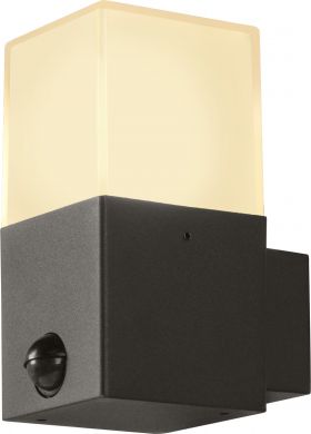 SLV Outdoor wall light GRAFIT E27 Sensor, 11W, IP44, anthracite 1006183 | Elektrika.lv