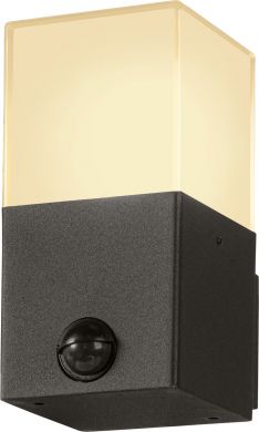 SLV Outdoor wall light GRAFIT E27 Sensor, 11W, IP44, anthracite 1006183 | Elektrika.lv
