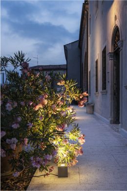 SLV CONCRETO FL, Free-standing lamp square GU10 grey 1 0W 1006409 | Elektrika.lv