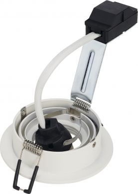 SLV PIREQ GU10 ROUND DOWNLIGHT, white, max. 50W, incl. clip springs 199981 | Elektrika.lv