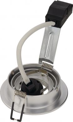 SLV PIREQ GU10 ROUND Downlight, alu brushed, max. 50W, incl. clip springs 199986 | Elektrika.lv