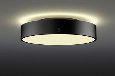 SLV MEDO&reg; PRO 40, wall- and ceiling-mounted light, round, 3000/4000K, 19W, trailing-edge phase, 110&deg;, black 1007298 | Elektrika.lv
