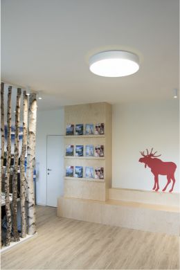 SLV MEDO&reg; PRO 40, wall- and ceiling-mounted light, round, 3000/4000K, 19W, trailing-edge phase, 110&deg;, white 1007299 | Elektrika.lv