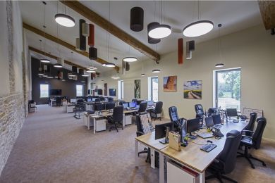 SLV MEDO&reg; PRO 60, wall- and ceiling-mounted light, round, 3000/4000K, 39W, DALI, Touch, 80&deg;, UGR<19, black 1007300 | Elektrika.lv