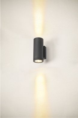 SLV Outdoor wall light ENOLA ROUND UP/DOWN M, CCT 3000/4000K, 20W, anthracite 1003425 | Elektrika.lv