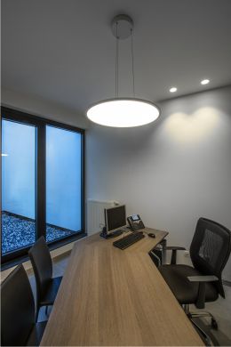 SLV Indoor LED pendant PANEL 60 DALI, 43W, 4000K, Grey 1003047 | Elektrika.lv