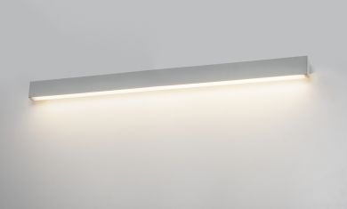 SLV Wall luminaire L-LINE 120 LED, IP44, 3000K, 18,5W, silver 1001304 | Elektrika.lv