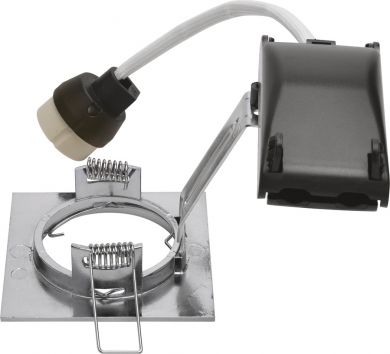 SLV PIKA QPAR51, square, indoor recessed ceiling light, chrome, fixed, max. 50W 1002205 | Elektrika.lv