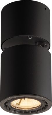 SLV SUPROS 78, ceiling light, LED, 3000K, round, black, 60° lens 116330 | Elektrika.lv