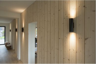 SLV ENOLA_B UP/DOWN wall light, black, 2x GU10, max. 2 x 50W 151800 | Elektrika.lv