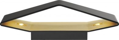 SLV BIG CARISO LED wall light 2, black/ brass 2x 9W LE D, 3000K 151740 | Elektrika.lv