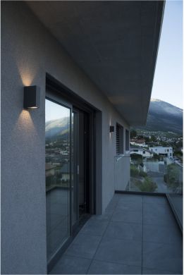 SLV QUAD 2 XL wall light, square, anthracite, 2x 3.2W 232445 | Elektrika.lv