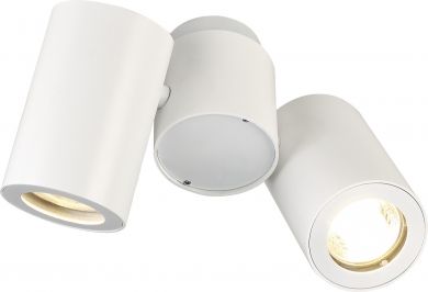 SLV Luminaire Enola_B QPAR51, max.100W GU10 wall and ceiling, double-headed, white 151831 | Elektrika.lv