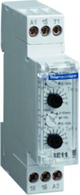 Schneider Electric Modular timing relay 1s...100h, 8A 24..240 V AC, 1 OC RE11RCMU | Elektrika.lv