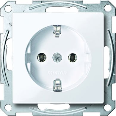 Schneider Electric Socket outlet, white, antibacterial Merten SystM MTN2301-0325 | Elektrika.lv