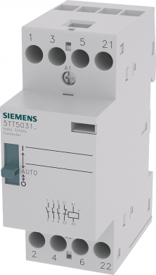 Siemens INSTA contactor 0/1-automatic with 3 NO contacts and 1 NC Contact for 230 V AC, 400V 25A Control 230 5TT5031-6 | Elektrika.lv